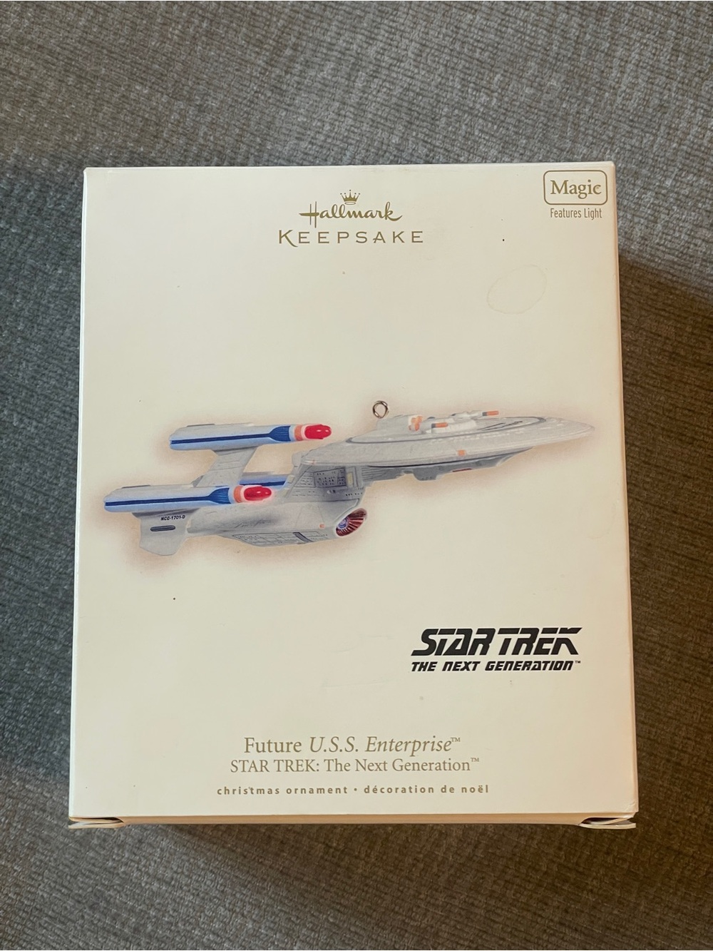NOS 2007 Hallmark Future USS Enterprise Star Trek Next Generation Magic UNUSED